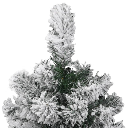 vidaXL Künstlicher Weihnachtsbaum Klappbar Beschneit 120 cm