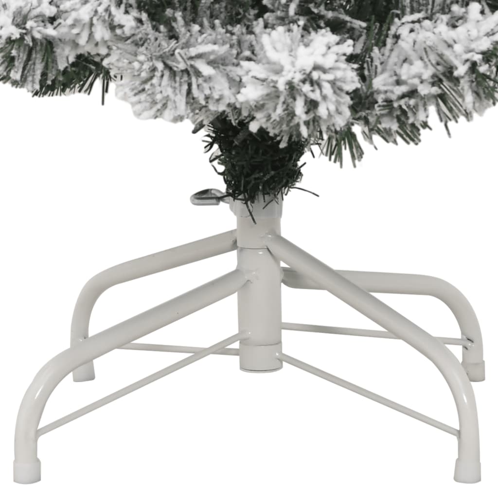 vidaXL Künstlicher Weihnachtsbaum Klappbar Beschneit 120 cm