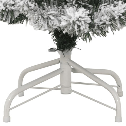 vidaXL Künstlicher Weihnachtsbaum Klappbar Beschneit 120 cm