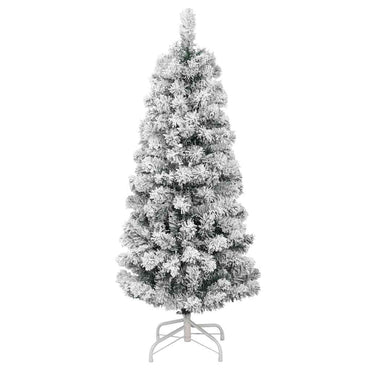 vidaXL Künstlicher Weihnachtsbaum Klappbar Beschneit 150 cm