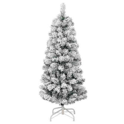 vidaXL Künstlicher Weihnachtsbaum Klappbar Beschneit 150 cm