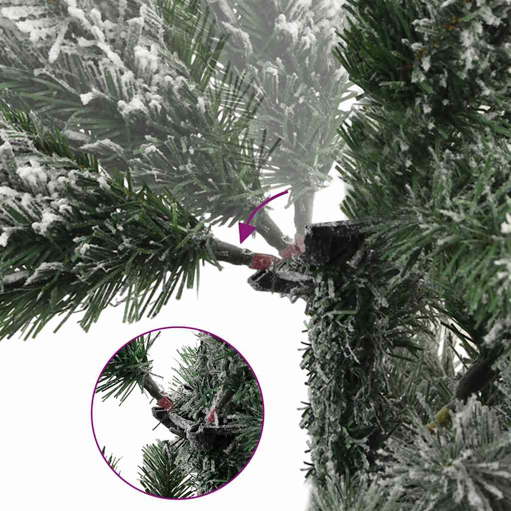 vidaXL Künstlicher Weihnachtsbaum Klappbar Beschneit 150 cm