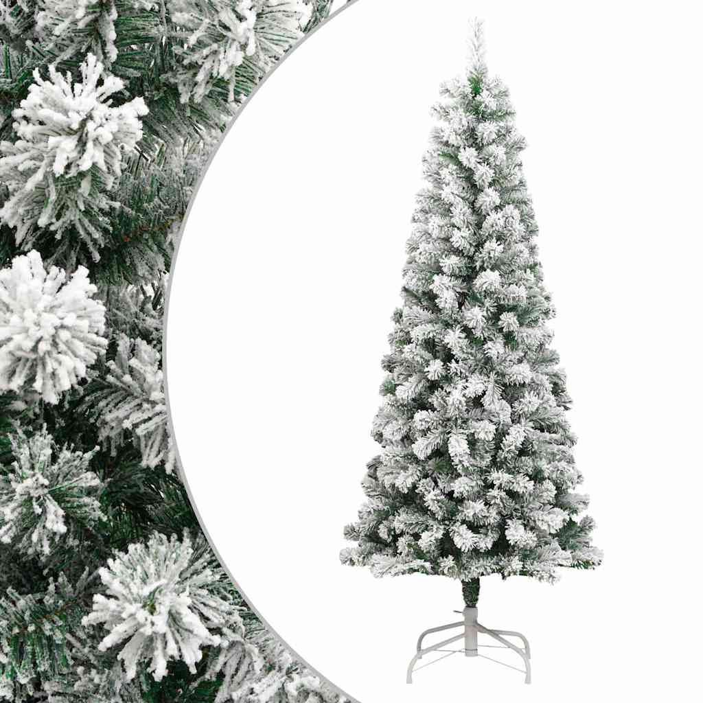 vidaXL Künstlicher Weihnachtsbaum Klappbar Beschneit 180 cm