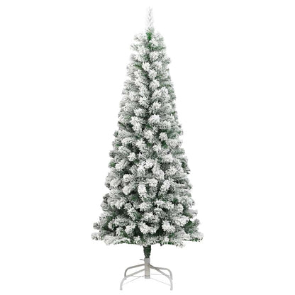 vidaXL Künstlicher Weihnachtsbaum Klappbar Beschneit 180 cm