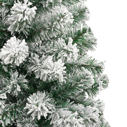 vidaXL Künstlicher Weihnachtsbaum Klappbar Beschneit 180 cm