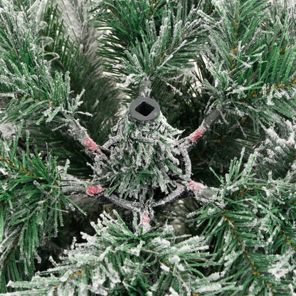 vidaXL Künstlicher Weihnachtsbaum Klappbar Beschneit 180 cm