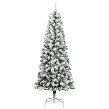 vidaXL Künstlicher Weihnachtsbaum Klappbar Beschneit 210 cm
