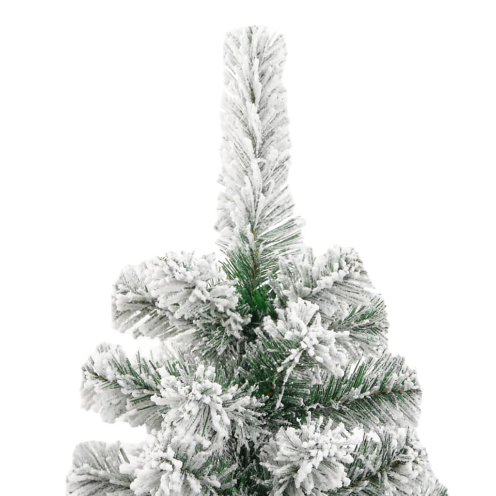 vidaXL Künstlicher Weihnachtsbaum Klappbar Beschneit 210 cm