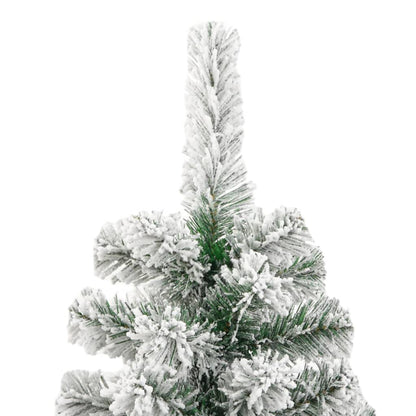 vidaXL Künstlicher Weihnachtsbaum Klappbar Beschneit 210 cm