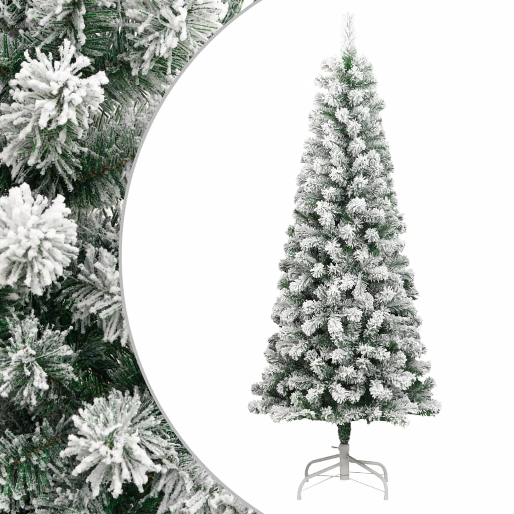 vidaXL Künstlicher Weihnachtsbaum Klappbar Beschneit 240 cm