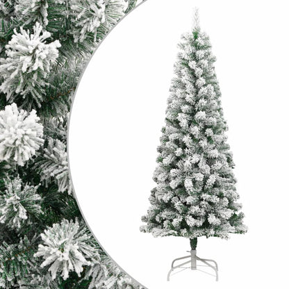 vidaXL Künstlicher Weihnachtsbaum Klappbar Beschneit 240 cm