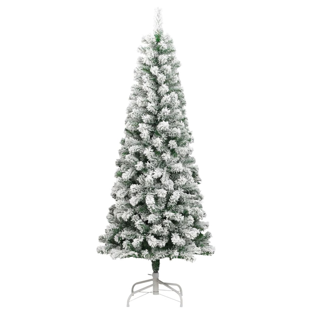 vidaXL Künstlicher Weihnachtsbaum Klappbar Beschneit 240 cm