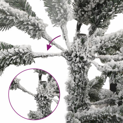 vidaXL Künstlicher Weihnachtsbaum Klappbar Beschneit 120 cm
