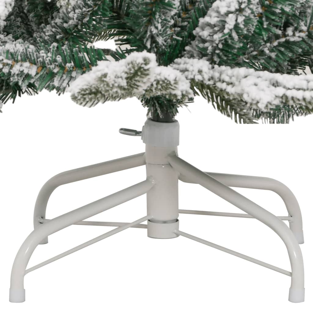 vidaXL Künstlicher Weihnachtsbaum Klappbar Beschneit 120 cm