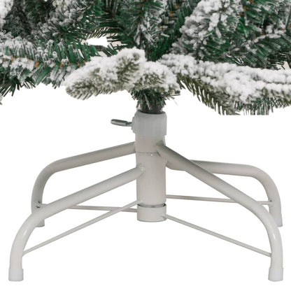 vidaXL Künstlicher Weihnachtsbaum Klappbar Beschneit 120 cm