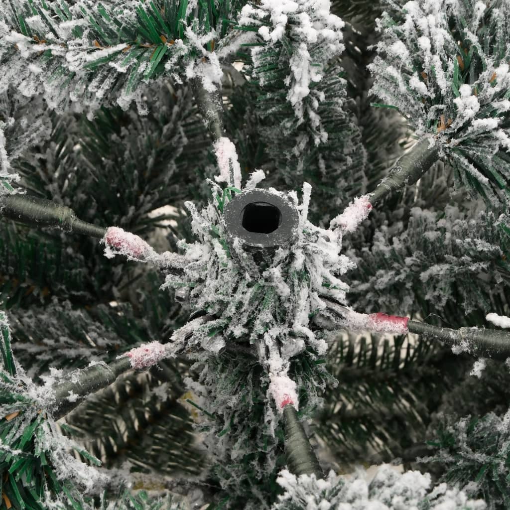 vidaXL Künstlicher Weihnachtsbaum Klappbar Beschneit 120 cm