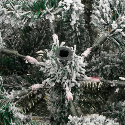 vidaXL Künstlicher Weihnachtsbaum Klappbar Beschneit 120 cm