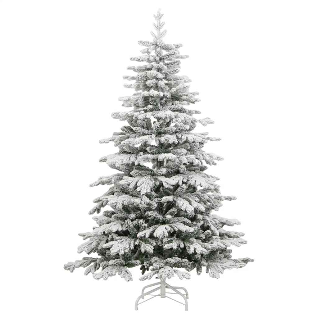 vidaXL Künstlicher Weihnachtsbaum Klappbar Beschneit 180 cm
