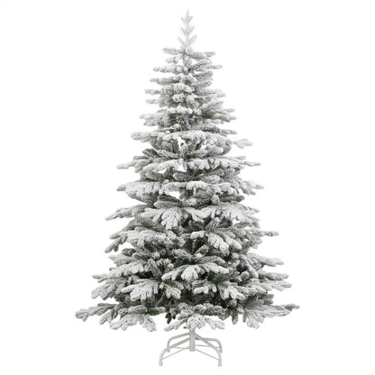 vidaXL Künstlicher Weihnachtsbaum Klappbar Beschneit 180 cm