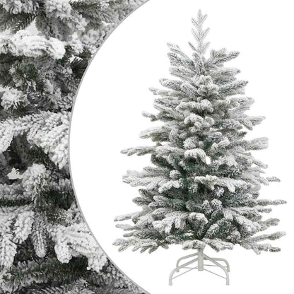 vidaXL Künstlicher Weihnachtsbaum Klappbar Beschneit 210 cm