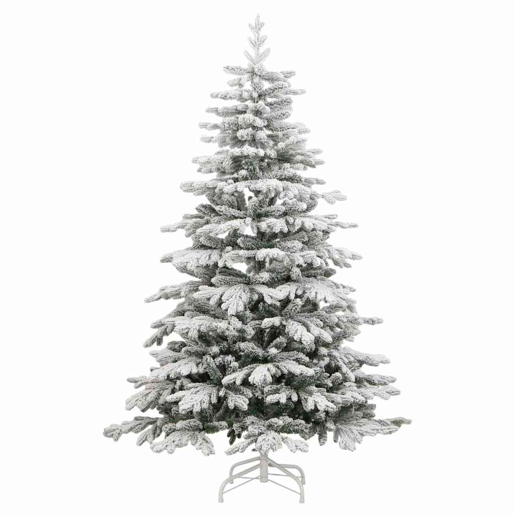 vidaXL Künstlicher Weihnachtsbaum Klappbar Beschneit 210 cm