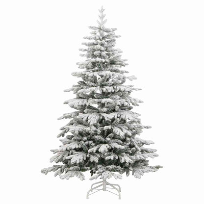 vidaXL Künstlicher Weihnachtsbaum Klappbar Beschneit 210 cm