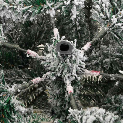 vidaXL Künstlicher Weihnachtsbaum Klappbar Beschneit 210 cm