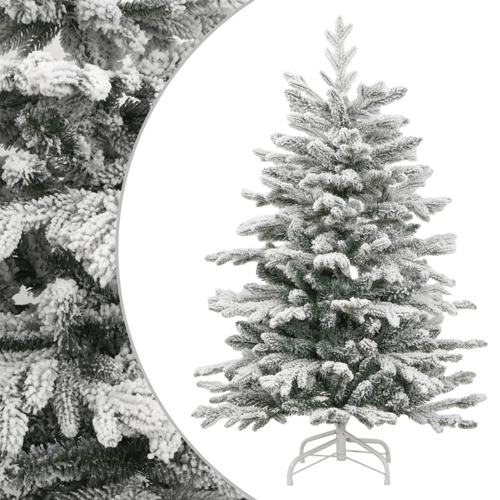 vidaXL Sapin de Noël artificiel pliable enneigé 240 cm