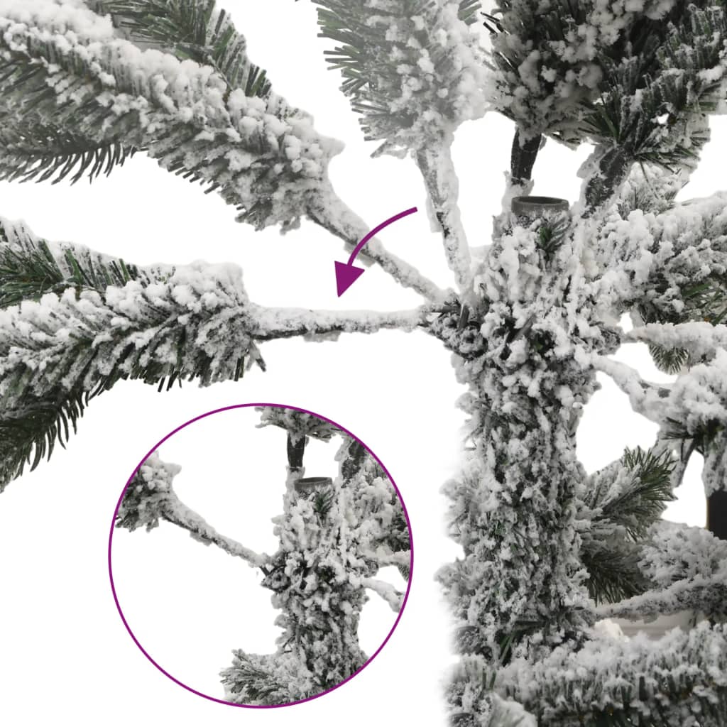 vidaXL Sapin de Noël artificiel pliable enneigé 240 cm