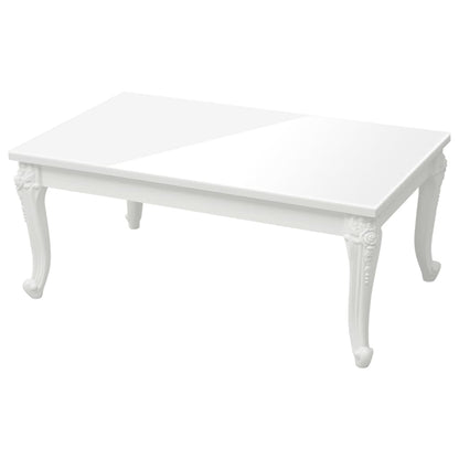 vidaXL Couchtisch Hochglanz-Weiß 100x50x42 cm Holzwerkstoff