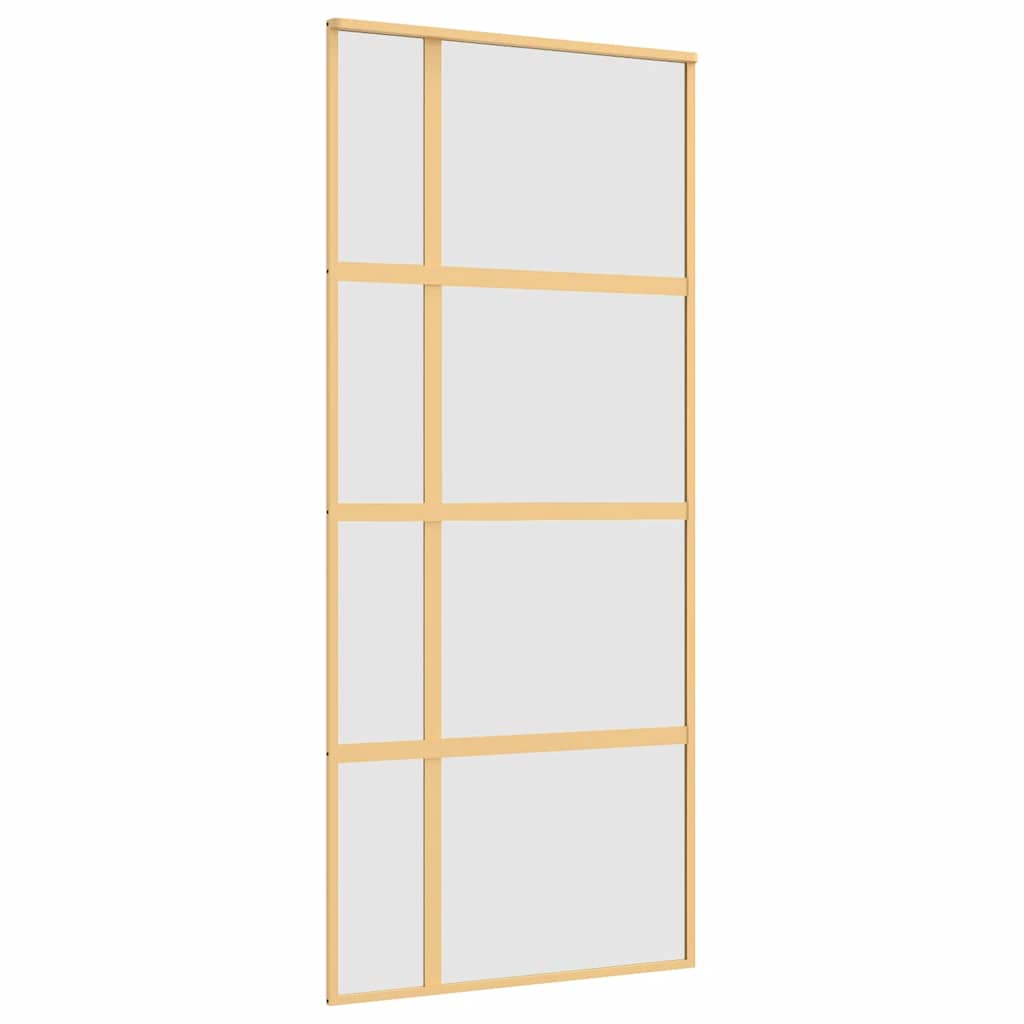 Schiebetür Golden 90x205 cm Matt ESG-Glas und Aluminium
