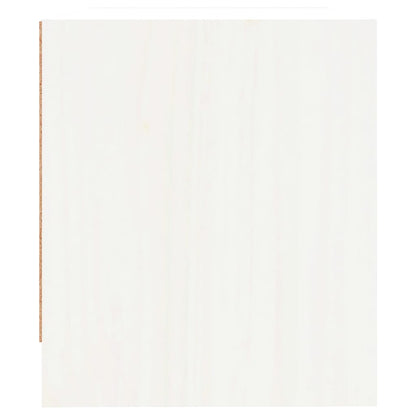 vidaXL Nachttisch Weiß 40x31x35,5 cm Massivholz Kiefer