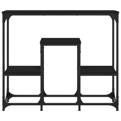 vidaXL Konsolentisch Schwarz 89,5x28x76 cm Holzwerkstoff