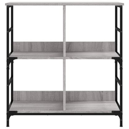 vidaXL Bücherregal Grau Sonoma 78,5x33x82 cm Holzwerkstoff