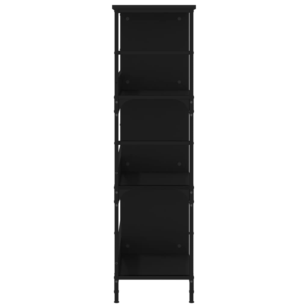 vidaXL Bücherregal Schwarz 78,5x33x117,5 cm Holzwerkstoff