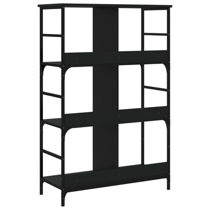 vidaXL Bücherregal Schwarz 78,5x33x117,5 cm Holzwerkstoff