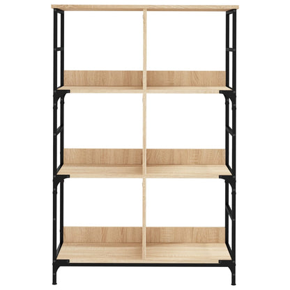 vidaXL Bücherregal Sonoma-Eiche 78,5x33x117,5 cm Holzwerkstoff