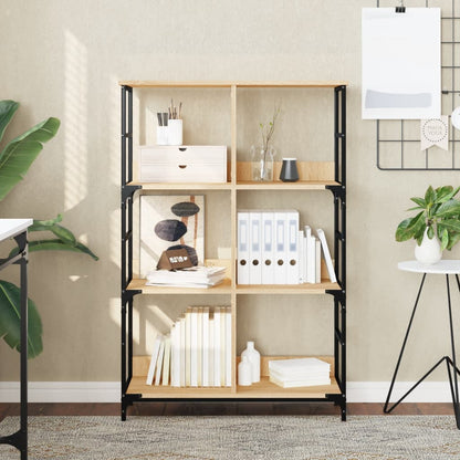 vidaXL Bücherregal Sonoma-Eiche 78,5x33x117,5 cm Holzwerkstoff