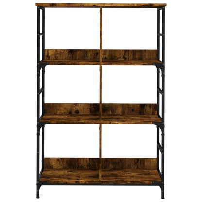 vidaXL Bücherregal Räuchereiche 78,5x33x117,5 cm Holzwerkstoff