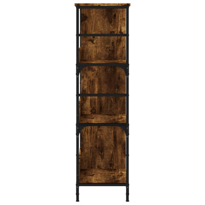 vidaXL Bücherregal Räuchereiche 78,5x33x117,5 cm Holzwerkstoff