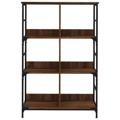 vidaXL Bücherregal Braun Eichen-Optik 78,5x33x117,5 cm Holzwerkstoff