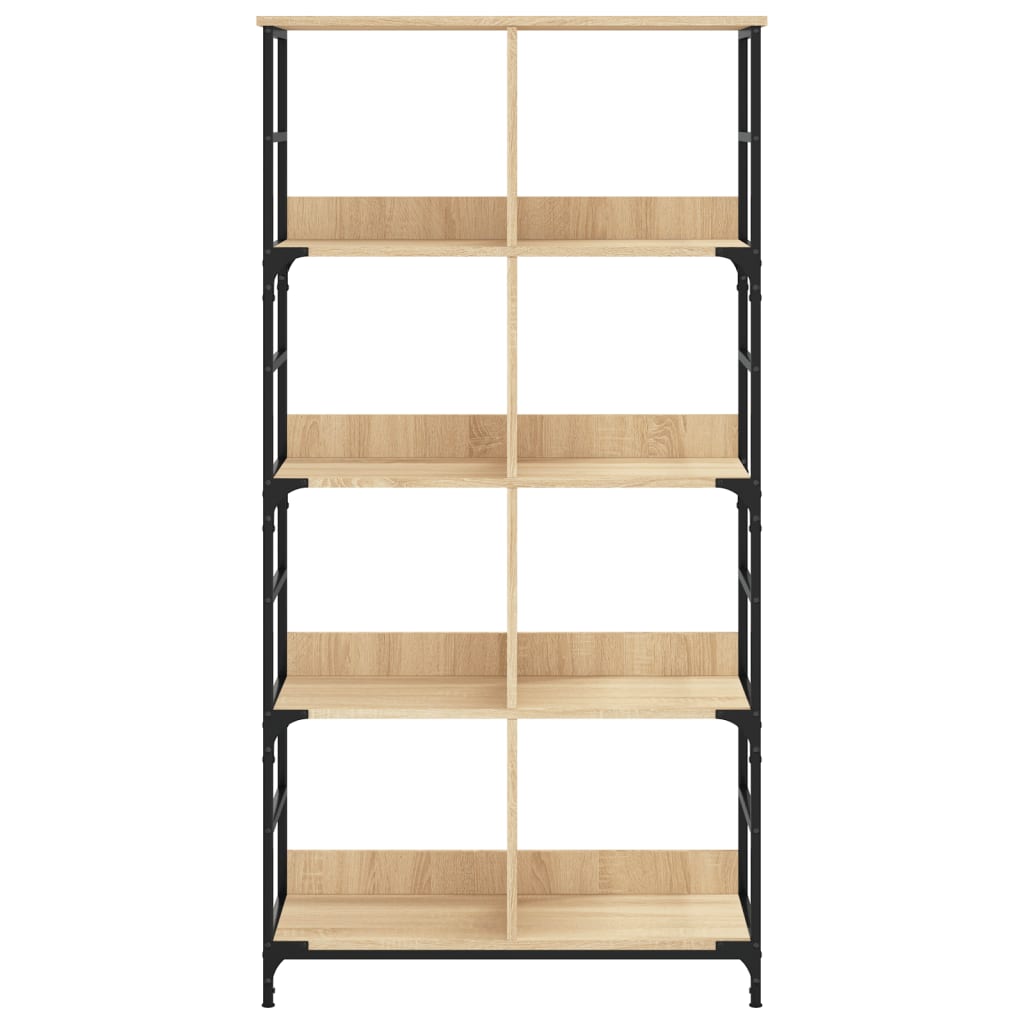 vidaXL Bücherregal Sonoma-Eiche 78,5x33x153 cm Holzwerkstoff