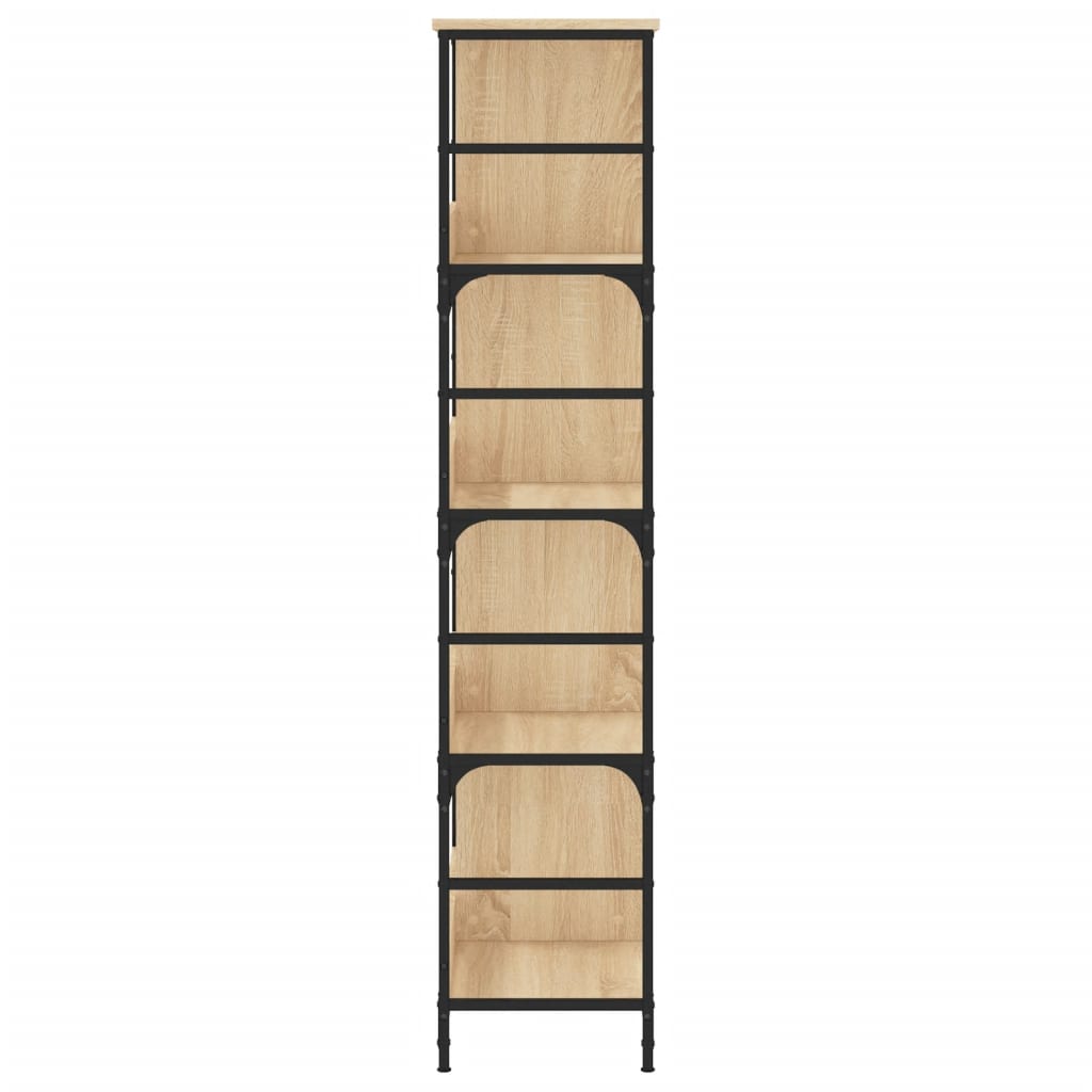 vidaXL Bücherregal Sonoma-Eiche 78,5x33x153 cm Holzwerkstoff