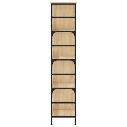 vidaXL Bücherregal Sonoma-Eiche 78,5x33x153 cm Holzwerkstoff