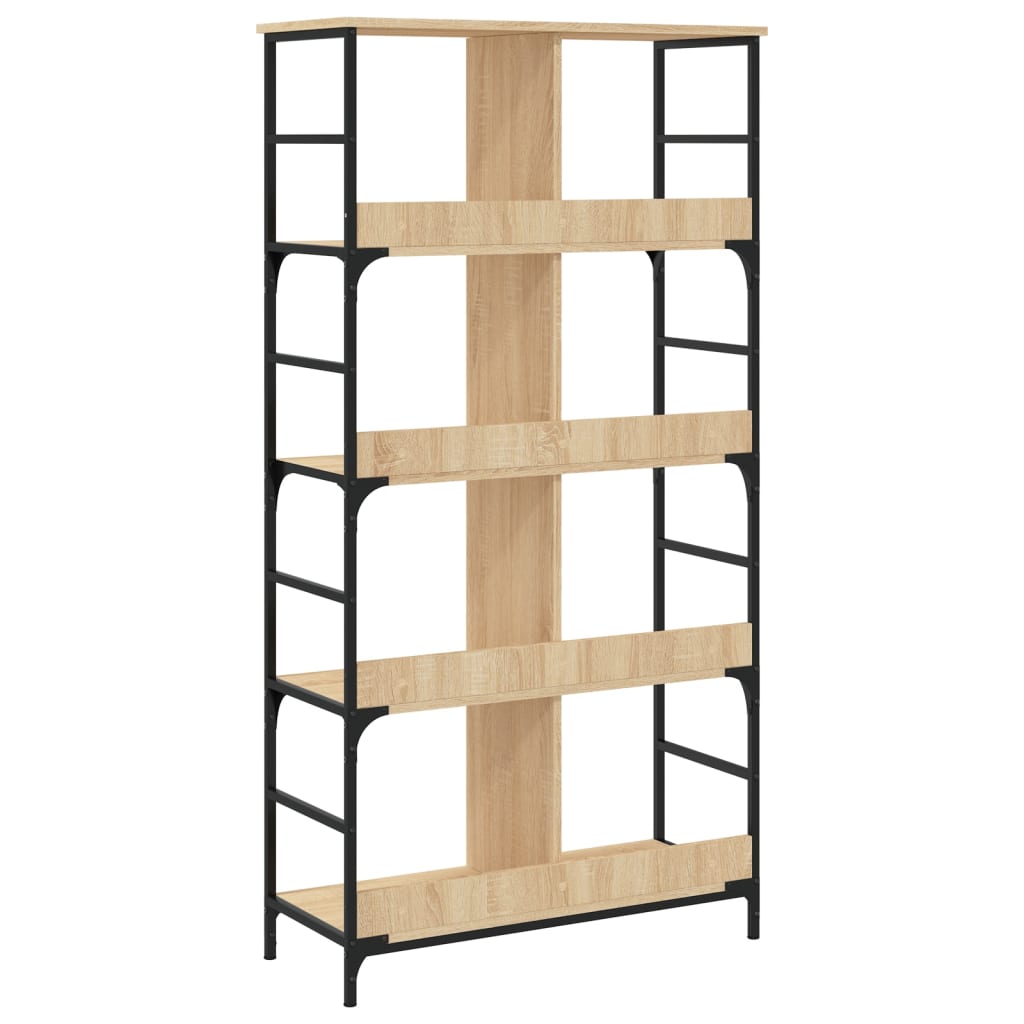 vidaXL Bücherregal Sonoma-Eiche 78,5x33x153 cm Holzwerkstoff