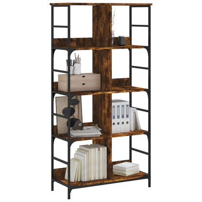 vidaXL Bücherregal Räuchereiche 78,5x33x153 cm Holzwerkstoff