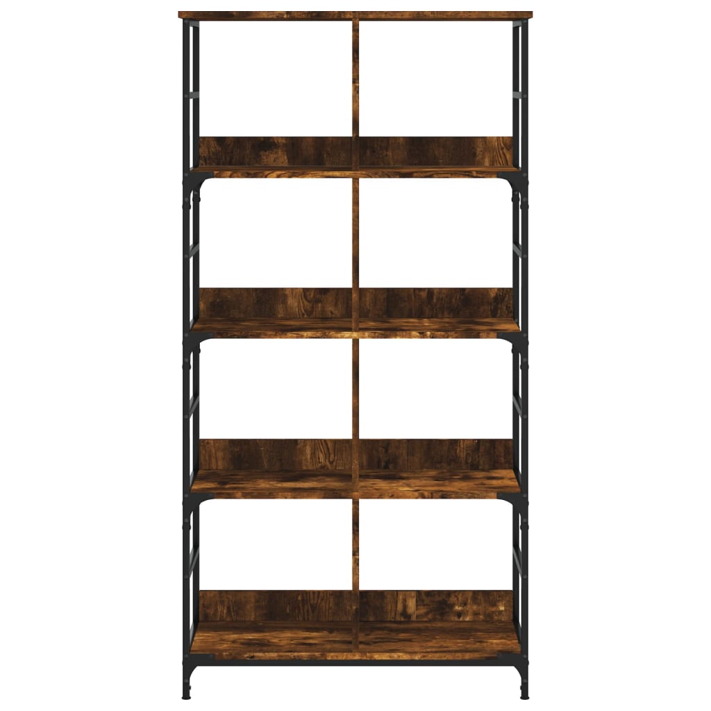 vidaXL Bücherregal Räuchereiche 78,5x33x153 cm Holzwerkstoff