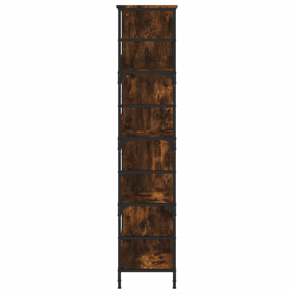 vidaXL Bücherregal Räuchereiche 78,5x33x153 cm Holzwerkstoff