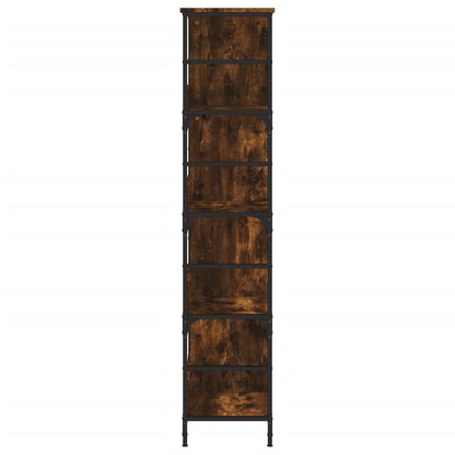 vidaXL Bücherregal Räuchereiche 78,5x33x153 cm Holzwerkstoff