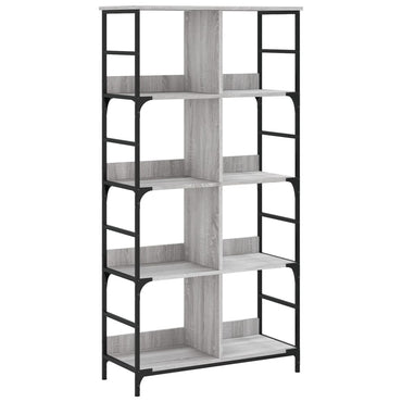 vidaXL Bücherregal Grau Sonoma 78,5x33x153 cm Holzwerkstoff